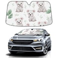 thumbnail image 1 of Car Windshield Sun Shade For Front Window Little Bear Foldable Vehicle Windshield Car Sun Visor Covers Automotive Window Protector Car Camping Privacy Sun Blocker, 1 of 1