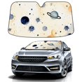 thumbnail image 1 of Car Windshield Sun Shade For Front Window Planets 3 Foldable Vehicle Windshield Car Sun Visor Covers Automotive Window Protector Car Camping Privacy Sun Blocker, 1 of 1