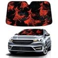 thumbnail image 1 of Car Windshield Sun Shade For Front Window Red Skirt Foldable Vehicle Windshield Car Sun Visor Covers Automotive Window Protector Car Camping Privacy Sun Blocker, 1 of 1