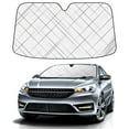 thumbnail image 1 of Car Windshield Sun Shade For Front Window Stripe Foldable Vehicle Windshield Car Sun Visor Covers Automotive Window Protector Car Camping Privacy Sun Blocker, 1 of 1