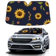 thumbnail image 1 of Car Windshield Sun Shade For Front Window Sunflower Foldable Vehicle Windshield Car Sun Visor Covers Automotive Window Protector Car Camping Privacy Sun Blocker, 1 of 1