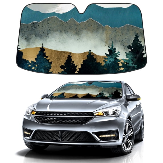 Car Windshield Sun Shade For Front Window View Foldable Vehicle Windshield Car Sun Visor Covers Automotive Window Protector Car Camping Privacy Sun Blocker