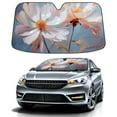 thumbnail image 1 of Car Windshield Sun Shade For Front Window White Color Margarite Foldable Vehicle Windshield Car Sun Visor Covers Automotive Window Protector Car Camping Privacy Sun Blocker, 1 of 1