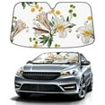 thumbnail image 1 of Car Windshield Sun Shade For Front Window White Lily Field Foldable Vehicle Windshield Car Sun Visor Covers Automotive Window Protector Car Camping Privacy Sun Blocker, 1 of 1