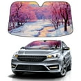 thumbnail image 1 of Car Windshield Sun Shade For Front Window Winter Snow 4 Foldable Vehicle Windshield Car Sun Visor Covers Automotive Window Protector Car Camping Privacy Sun Blocker, 1 of 1