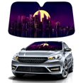 thumbnail image 1 of Car Windshield Sun Shade for Front Window Cityscape Foldable Vehicle Windshield Car Sun Visor Covers Automotive Window Protector Car Privacy Sun Blocker, 1 of 5