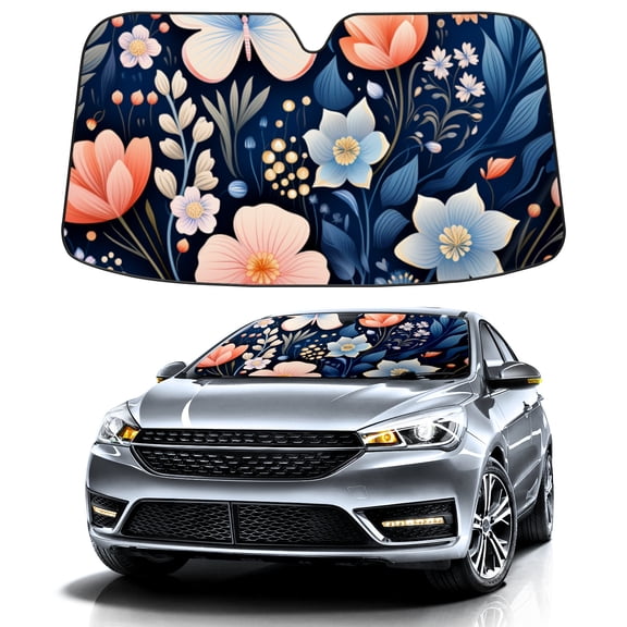 Car Windshield Sun Shade For Front Window Foldable Vehicle Windshield Car Sun Visor Covers Automotive Window Protector Car Camping Privacy Sun Blocker