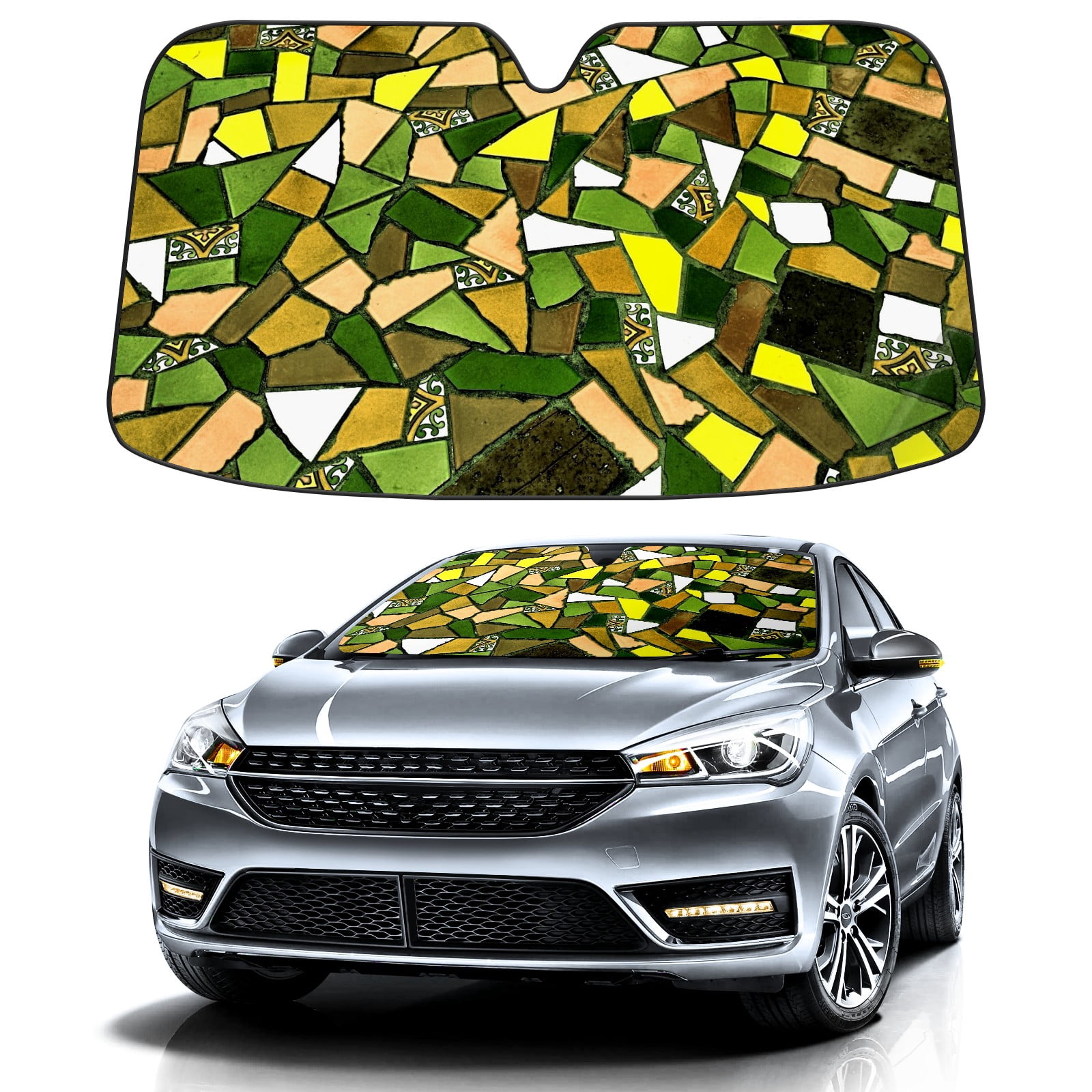 Car Windshield Sun Shade for Front Window Light Architecture White ...