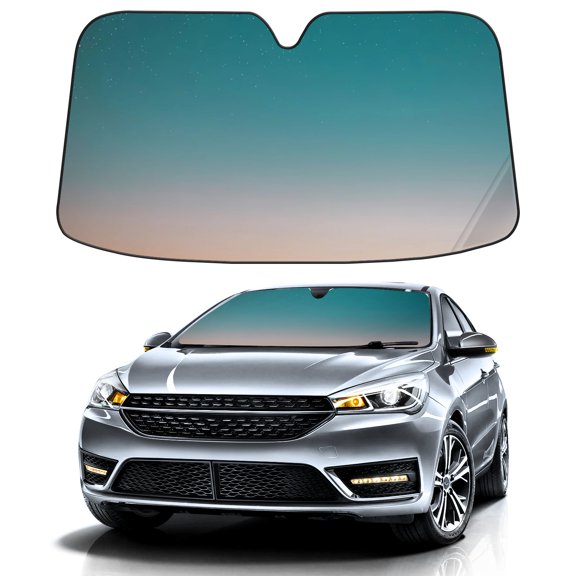 Car Windshield Sun Shade Funny for Car Front Window Starry Sky (1) Foldable Car Sunshade Windshield | Vehicle Car Sun Visor UV Rays &Heat Blocker Covers Auto Window Protector