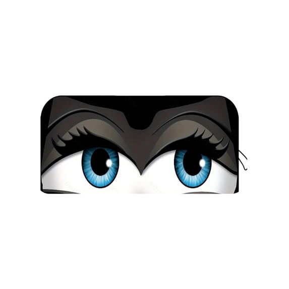 Car Windshield Sun Shade, Funny Cartoon Eyes Sun Visor for Car Windshield Universal Fits Sedan Compact Car, Uv Heat Protection 59*27In Gray