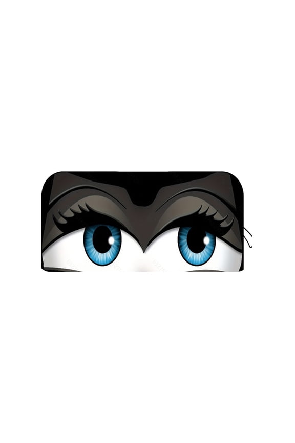 Car Windshield Sun Shade, Funny Cartoon Eyes Sun Visor for Car Windshield Universal Fits Sedan Compact Car, Uv Heat Protection 59*27In Gray