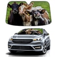 thumbnail image 1 of Car Windshield Sun Shade Funny for Car Front Window Animal Cows On Green Grassland Foldable Car Sunshade Windshield | Vehicle Car Sun Visor UV Rays &Heat Blocker Covers Auto Window Protector, 1 of 5