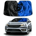 thumbnail image 1 of Car Windshield Sun Shade Funny for Car Front Window Black Blue Rose (1)(1)(1) Foldable Car Sunshade Windshield | Vehicle Car Sun Visor UV Rays &Heat Blocker Covers Auto Window Protector, 1 of 5