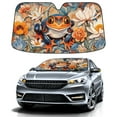 thumbnail image 1 of Car Windshield Sun Shade Funny for Car Front Window Frog (1)(1) Foldable Car Sunshade Windshield | Vehicle Car Sun Visor UV Rays &Heat Blocker Covers Auto Window Protector, 1 of 5