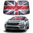 thumbnail image 1 of Car Windshield Sun Shade Funny for Car Front Window Rustic British Flag Foldable Car Sunshade Windshield | Vehicle Car Sun Visor UV Rays &Heat Blocker Covers Auto Window Protector, 1 of 5