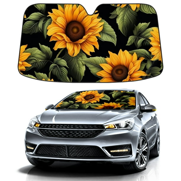 Sunflower sun shade for car discount