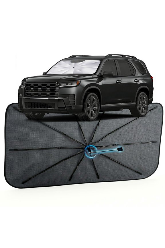 Car Windshield Sun Shade for Honda Pilot 2016-2026 [Reflective Coated Fabric] Sunshade Umbrella for Front Window, Car Shades Sun Visor Keep Car Cool and Protects Interior, 1:1 Exact Fit