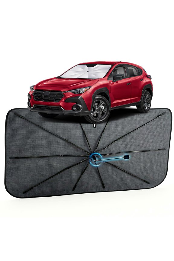 Car Windshield Sun Shade for Subaru Crosstrek 2013-2026 [Reflective Coated Fabric] Sunshade Umbrella for Front Window, Car Shades Sun Visor Keep Car Cool and Protects Interior, 1:1 Exact Fit