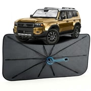 Car Windshield Sun Shade for Toyota Land Cruiser 2024-2026  [Reflective Coated Fabric] Sunshade Umbrella for Front Window, Car Shades Sun Visor Keep Car Cool and Protects Interior, 11 Exact Fit