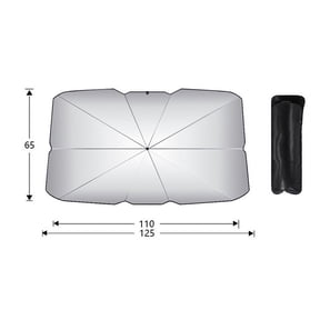 Car Windshield Sun Shade Umbrella Compatible with Compact Automobile Hatchback Most Vehicles Car Front Window, 49.2 * 25.6INCH