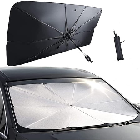 Car Windshield Sun Shade Umbrella, Foldable Block UV Rays and Heat Sun Visor Protector, Car Window Shades Fits Most Vehicle Models