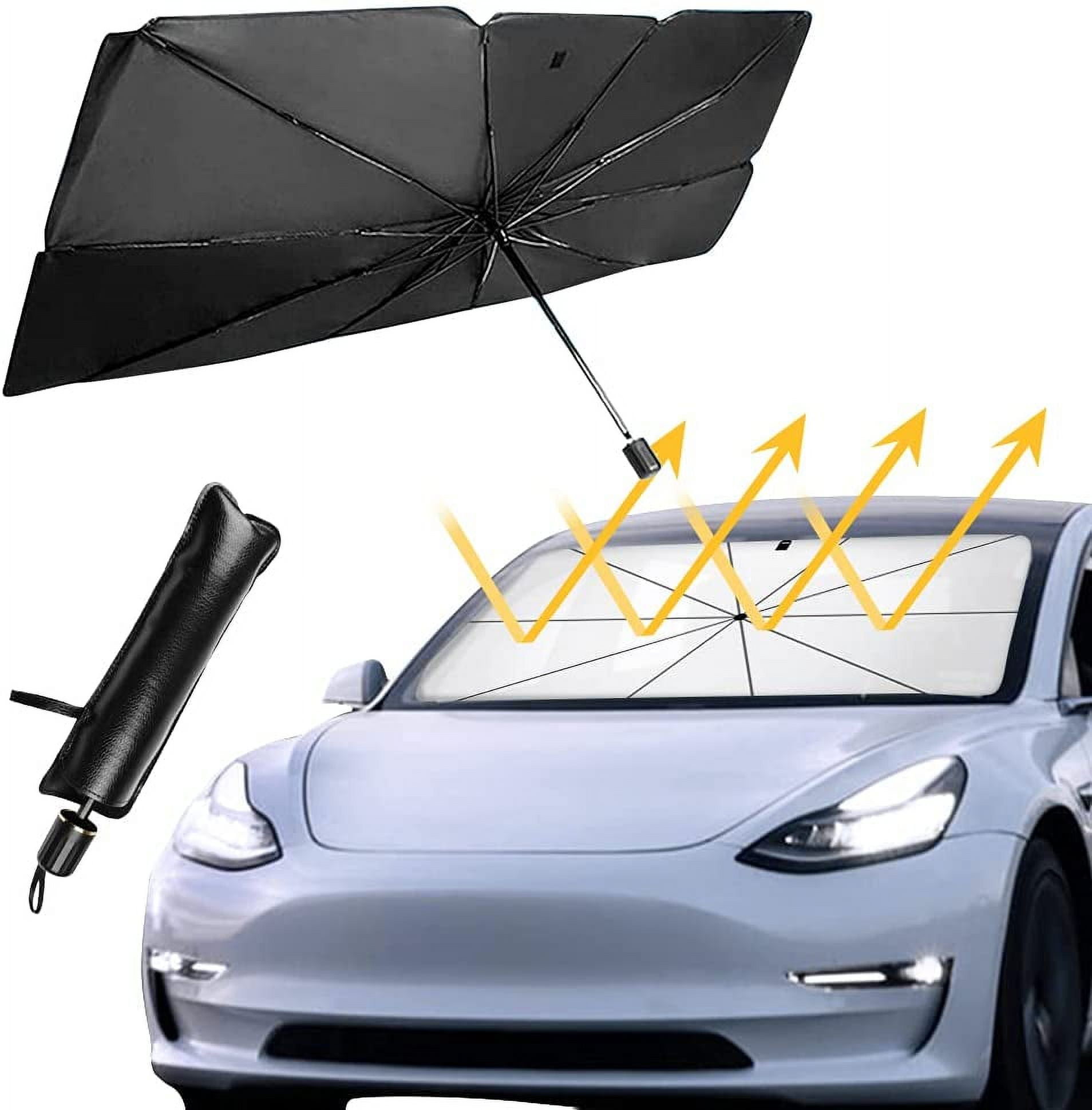 Car Windshield Sun Shade Umbrella - Foldable Car Umbrella Sunshade