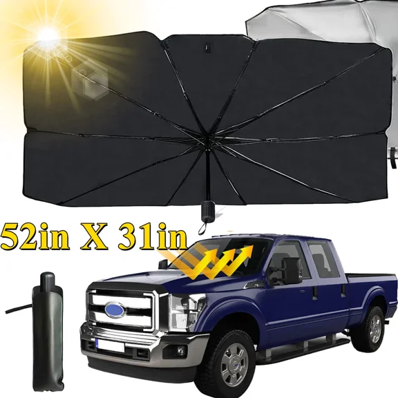 Car Windshield Sun Shade Umbrella Front Window Cover Visor Foldable Uv Block