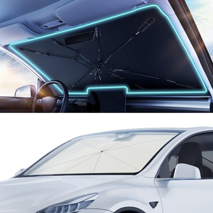 Car Windshield Sun Shade Umbrella - [Nanoparticles Coatings] Protect ...
