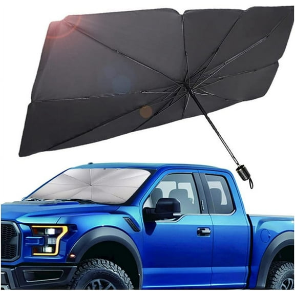 Car Windshield Sun Shade Umbrella,UV Protection,Car Windshield Sun Shade Umbrella to Keep Your Vehicle Cool,Car Accessories Foldable Sun Shield Shade-Passenger Car(Large (55"x 31"))