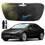 Car Windshield Sun Shade Umbrella, Upgraded Windshield Sunshades with 360  Rotation Bendable Handle, Foldable Automotive Windshield Shades, Full Cover Sun Shade for Most Vehicles