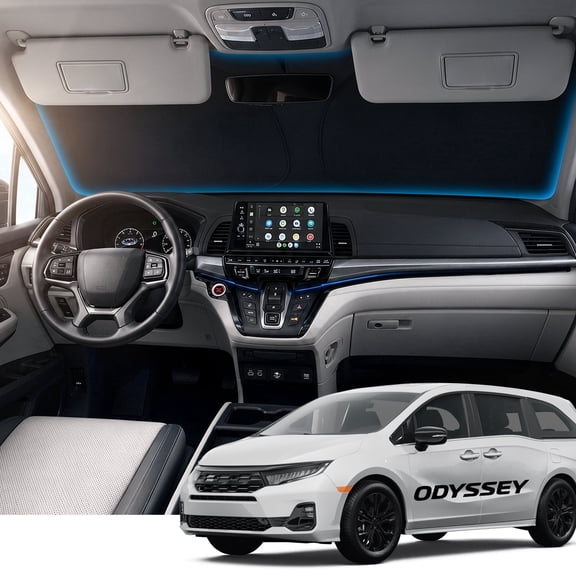 Witem Windshield Sun Shade for Honda Odyssey (2018-2026), Custom Fit 100% Coverage, Blocks Sunlight & Reflects Heat, Keeps Your Car Cooler & Protected