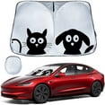 thumbnail image 1 of Car Windshield Sun Shade for Tesla Model 3/Y,Foldable Sunshade for Car Windshield,Durable Front Window Sun Shade Cover, 1 of 7