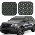 thumbnail image 2 of Funny Red Big Eyes Car Windshield Sun Shade – Anti-UV Aluminium Foil – 51.2x27.6 Inches 2 of 3