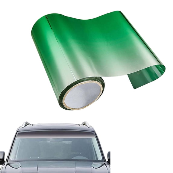 Car Windshield Sun Strip Sticker 20x150cm Self- PVC Sun Visor Tint Banner for Glare Reduction and Style