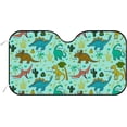 thumbnail image 1 of Car Windshield Sunshade Blocks Sun Visor Protector Dinosaurs Trees and Fern Foldable Sun Shield For Vehicle Car Truck SUV Van 51x27.5 Inch Keep Vehicle Cool, 1 of 6