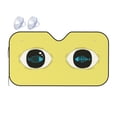 thumbnail image 1 of Car Windshield Sunshade, Cartoon Eyeglass Fish Pattern Sunshade Blocks Heat and Sun's UV rays,Small, 1 of 8