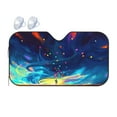 thumbnail image 1 of Car Windshield Sunshade, Colorful Balloons Pattern Sunshade Blocks Heat and Sun's UV rays,Small, 1 of 8
