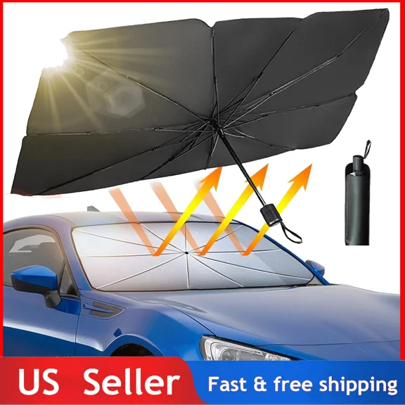 Car Windshield Sunshade Cover Umbrella Foldable Front Window Visor Sun Shade Usa