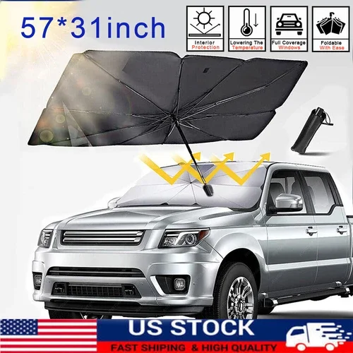 Car Windshield Sunshade Cover Umbrella Foldable Front Window Visor Sun Shade