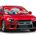 thumbnail image 1 of Car Windshield Sunshade, Dogs With Umbrella Pattern Front Auto Car Window Sunshade, Sun Visor Foldable Sunshade Protector (59x33.5in), 1 of 11