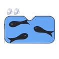thumbnail image 1 of Car Windshield Sunshade, Fish Dead River Pattern Sunshade Blocks Heat and Sun's UV rays,Medium, 1 of 8