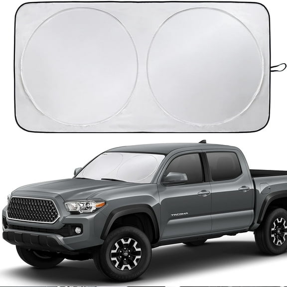 Car Windshield Sunshade For Front Window, Sun Protector For UV Ray And Keep Interior Cool, Foldable Reflective Sunshade, For Trucks Vans MPV Large Vehicles (75"x35.4")