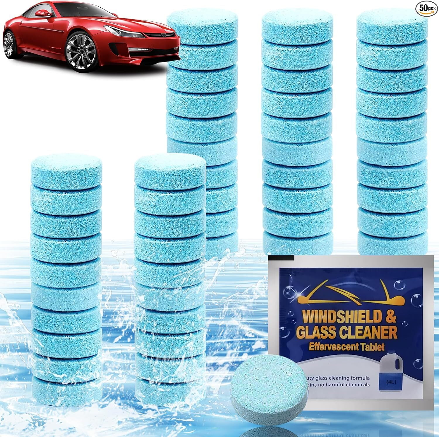 Car Windshield Washer Fluid Tablets, Windshield Wipe Fluid, Windshield Washer Fl