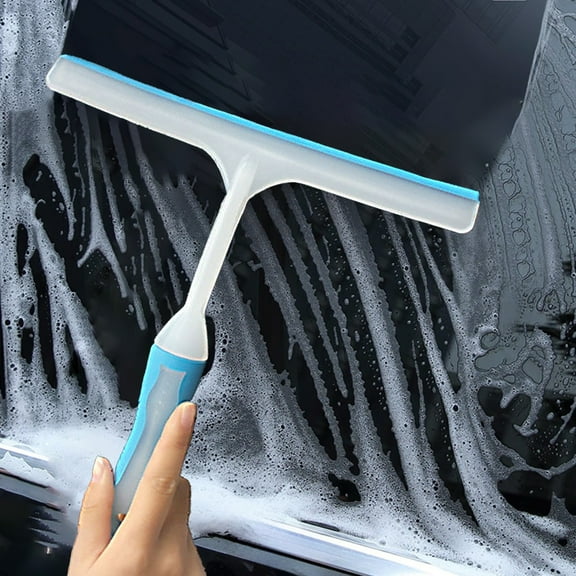 Car Wiper Tool, T Type Silica Gel Glass Cleaner for Windshield, Dual Sided Snow Scraper for Winter