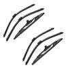 Car Wiper for Chevrolet Equinox Hatchback 2010-Onwards Front Rear Windshield Windscreen Wiper Blade Rubber Accessories 24" + 19" 12"