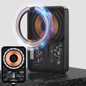 Car Wireless Charger 15W Magnetic Fast Charging Phone Mount, 360 Rotation Strong Magnet Auto Alignment Vent Holder, Dashboard Car Use for iPhone Android Driving Navigation Travel