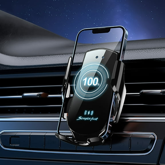 Car Wireless Charger under $5! Yrmaups Car Wireless Charger 15W Fast Charging, Automatic Induction Phone Holder, Telescopic Clamp for All Phones, Universal Car Mount with Bracket