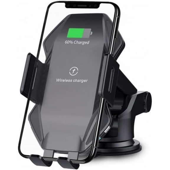 Car Wireless Charger Mount Dashboard Air Vent Holder Fast Charge Auto Sensor Dock B2N for Samsung Galaxy S9 Plus S8 Plus S6 S21 Ultra Plus S20 Ultra Plus S10 Plus Fan Edition Note 20 Ultras