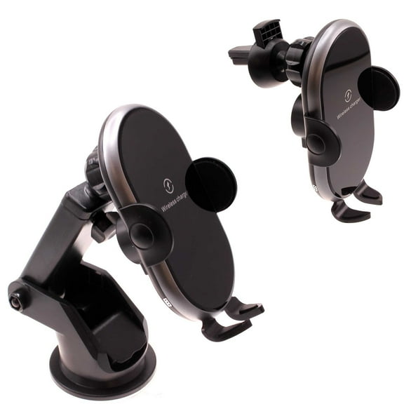 Car Wireless Charger Mount Dashboard Air Vent for Samsung Galaxy S25/Plus/Ultra - Holder Fast Charge Auto Sensor Dock Cradle 10W and 7.5W