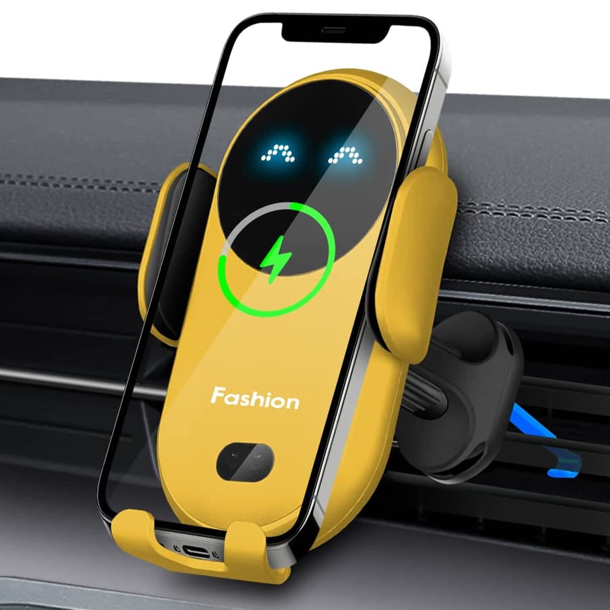 Car Wireless Charger Phone Holder Cute AutoSensing Car Phone Mount